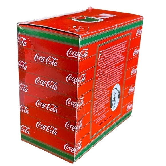 VINTAGE COCA COLA, TRIM A TREE SANTA CLAUS “CHRISTMAS IS LOVE” ORNAMENT 1986 - Picture 7 of 7